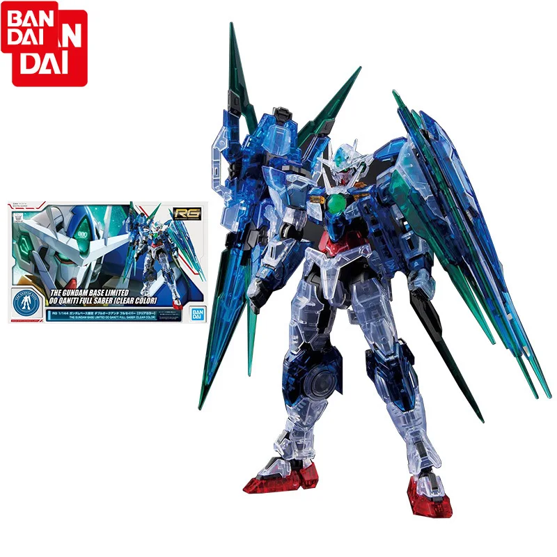 

Bandai Gundam Assembled Model Figure RG 1/144 GNT-0000 00 Qan[T] Full Saber Clear Color Gundam Base Limited Genuine Ornaments