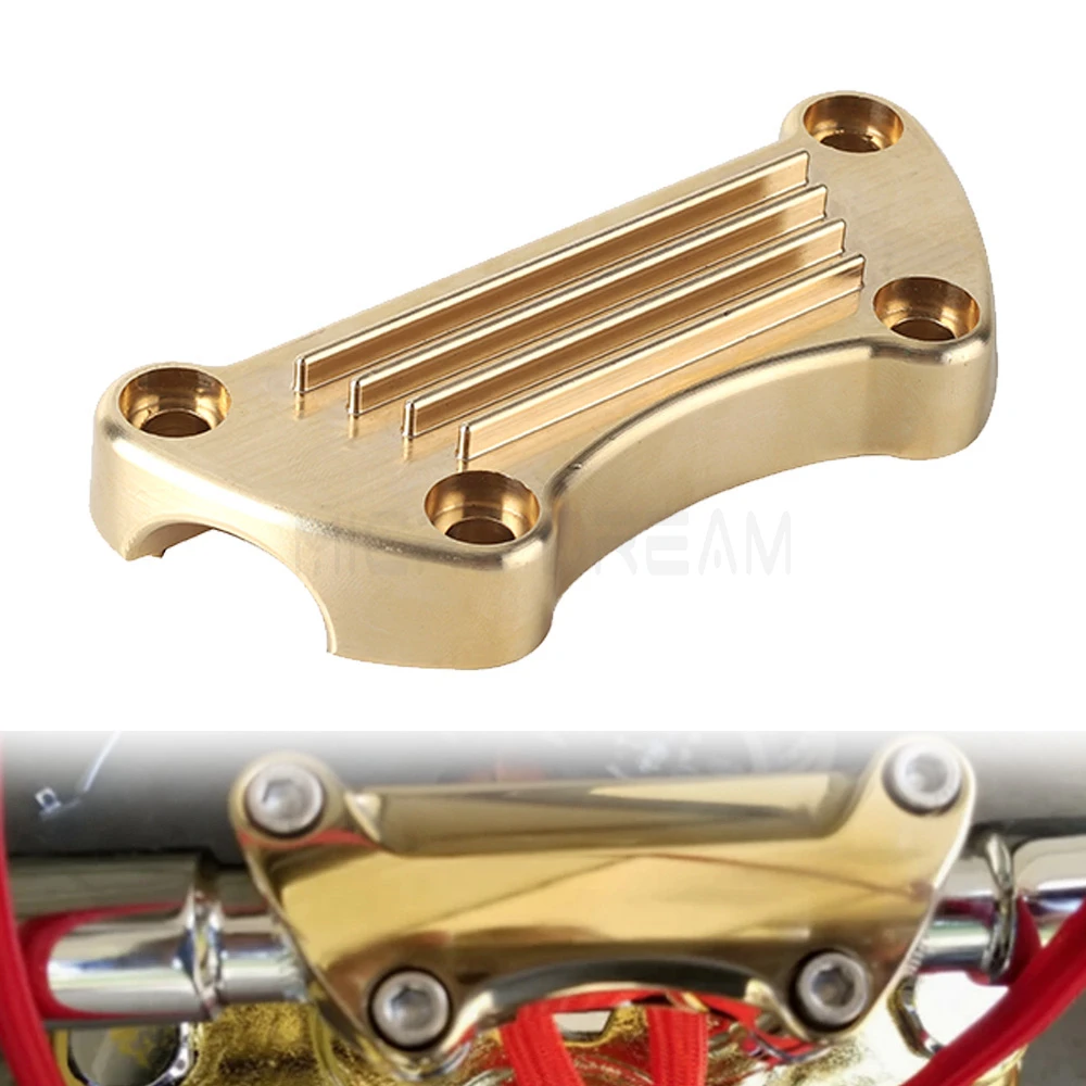 Верхний зажим на руль мотоцикла CNC стойка крепление крышка для Dyna Electra Glide Softail breaker
