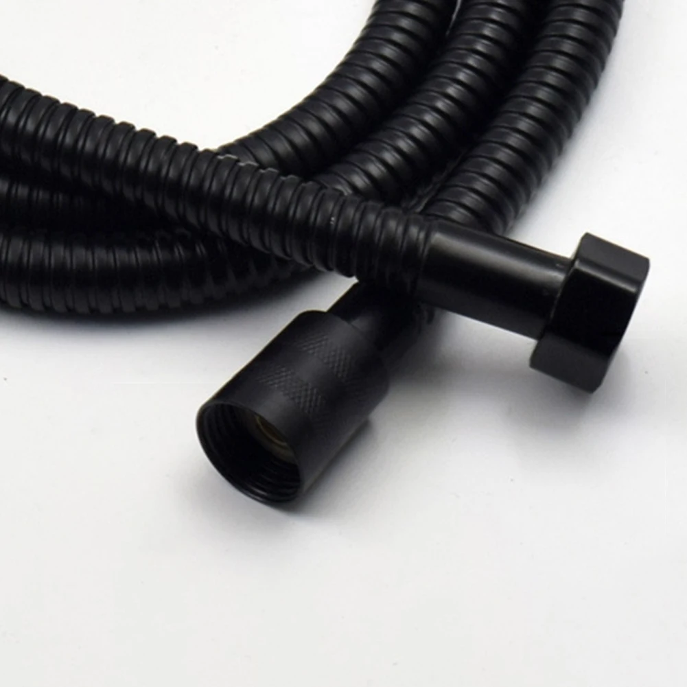 

1.5m Black Stainless Steel Shower Hose High Quality Encryption Explosion-proof Flexible Shower Hose Bathroom Accessories