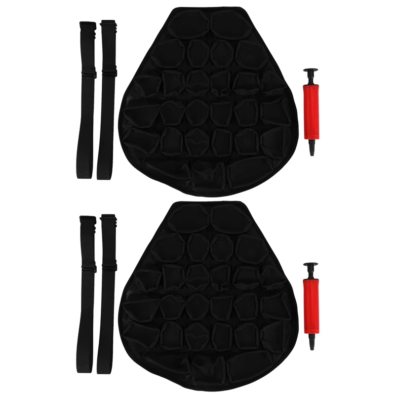 

2X Motorcycle Air Seat Cushion Pressure Relief Ride Seat Cushion TPU Water-Fillable Seat Pad For Cruiser Touring Saddles
