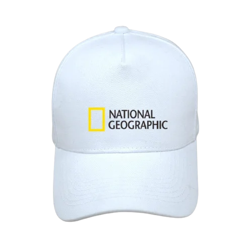 

National Geographic Baseball Hat Sun Hat Fashion Cool Hat Unisex Outdoor Hat Black/White/Gray/Navy Blue Hat-003