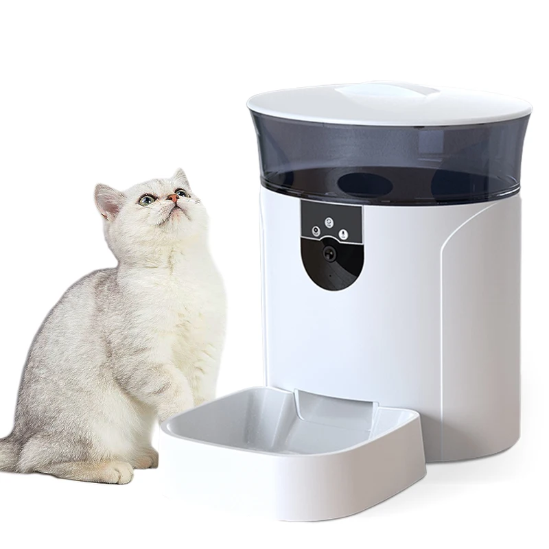 

Automatic Pet Feeder Auto Pet Food Dispenser with Food Bowl for Cats and Dogs pet feeder camera