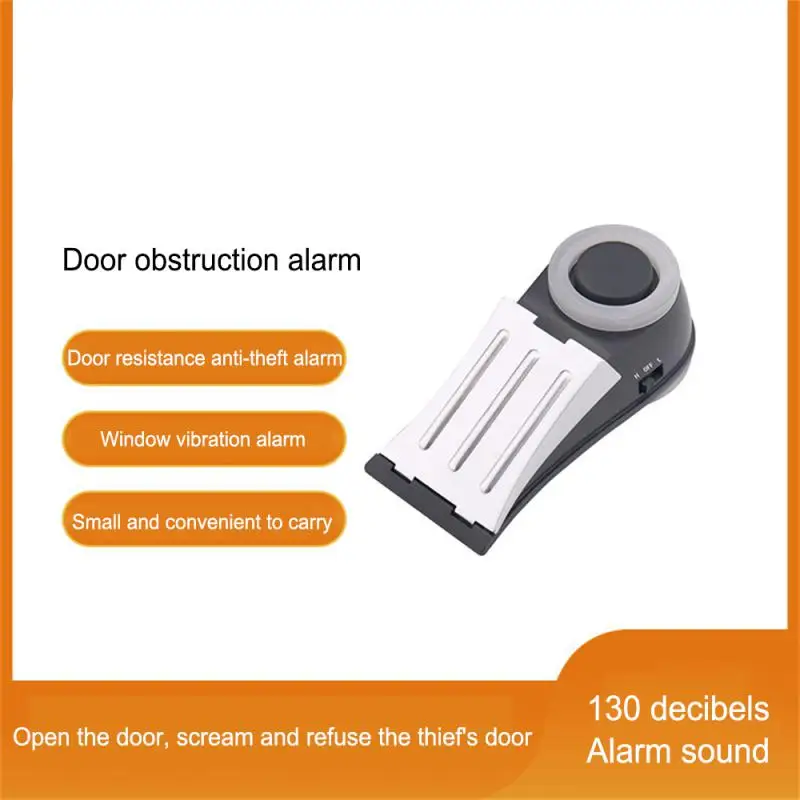 

125dB Wireless Door Stop Alarm Anti-theft Burglar Door Stopper System Security Portable Home Hotel Door Wedge Safety Accessories