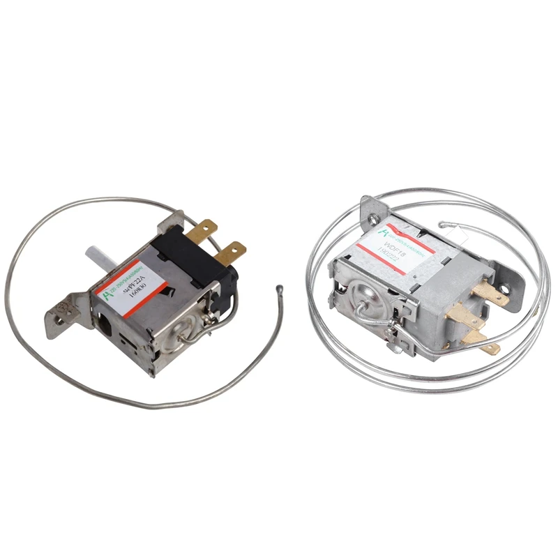 

WPF22A 2Pin Refrigerator Refrigeration Thermostat W 30Cm Metal Cord & AC 220V-250V Volt 5(4)A 3-Pin 5.8Mm Dia Shaft Refrigerator