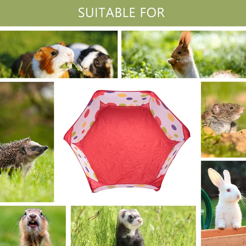 Guinea Pig Foldable Playpen Portable Small Animals Open Outdoor/Indoor Exercise Fence For Hedgehogs Hamster