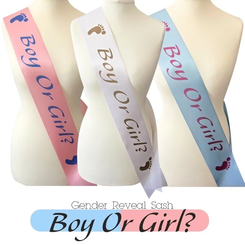 

New Baby Welcome Party It's A Boy or Girl Shoulder Strap Gender Reveal Party New Baby Etiquette Strap
