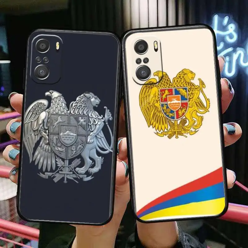 

Armenia Armenians Flag Phone Case For xiaomi mi 11 Lite pro Ultra 10s 9 8 MIX 4 FOLD 10T 5g Black Cover Silicone Back Prett