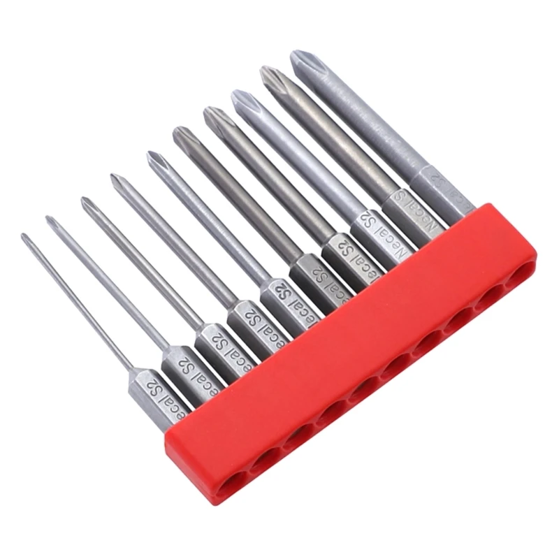 

10Pcs 65mm Screwdriver Bit Set Magnetic 1/4inch Shank Electric