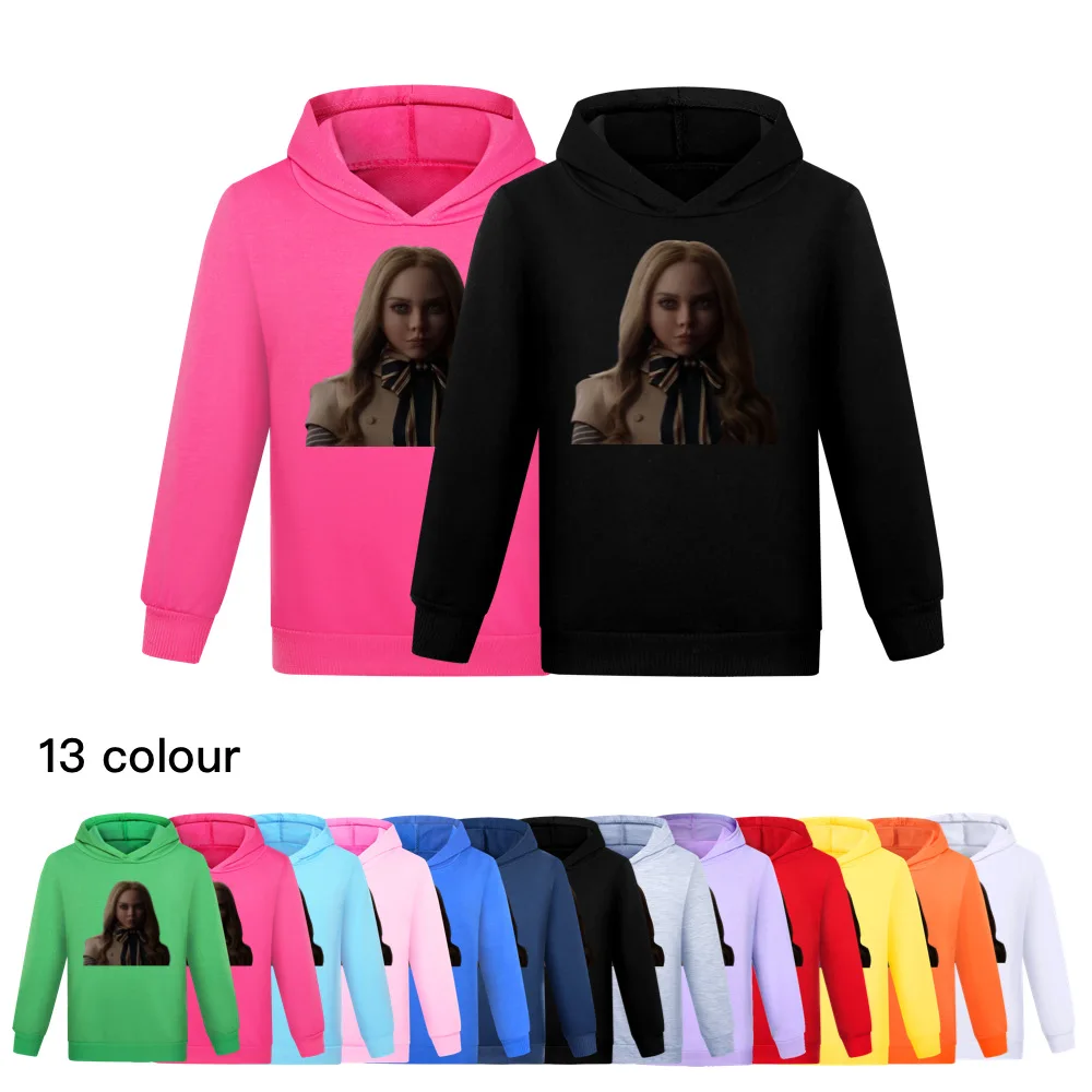 

Spring New Kids M3GAN DANCE Printed Clothes Children Cotton Hoodies Long Sleeve Pullover Toddler Boys Girls Cute Sweatshirts