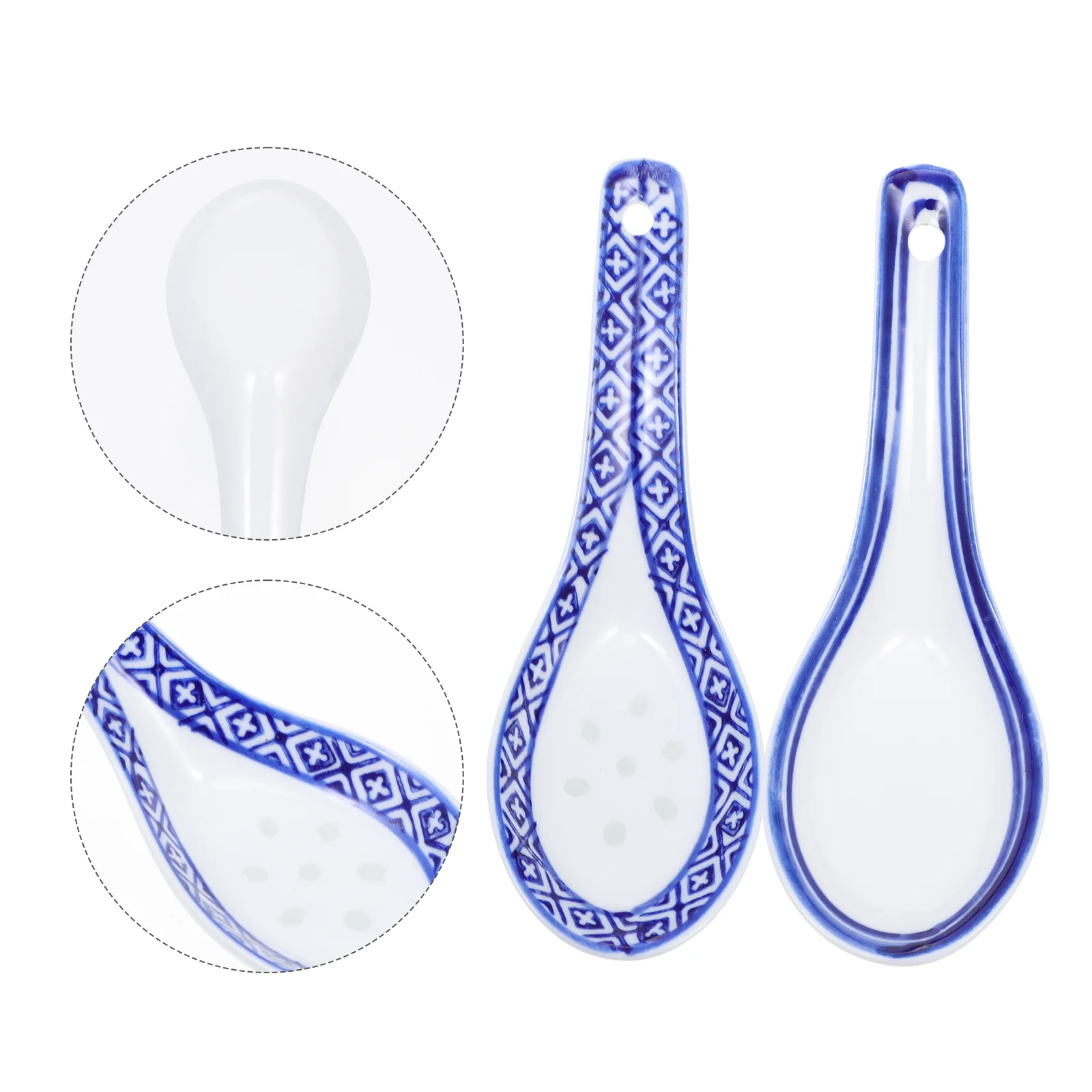 

4Pcs Porridge Spoons Kitchen Soup Spoons Rice Spoons Kitchen Accessories