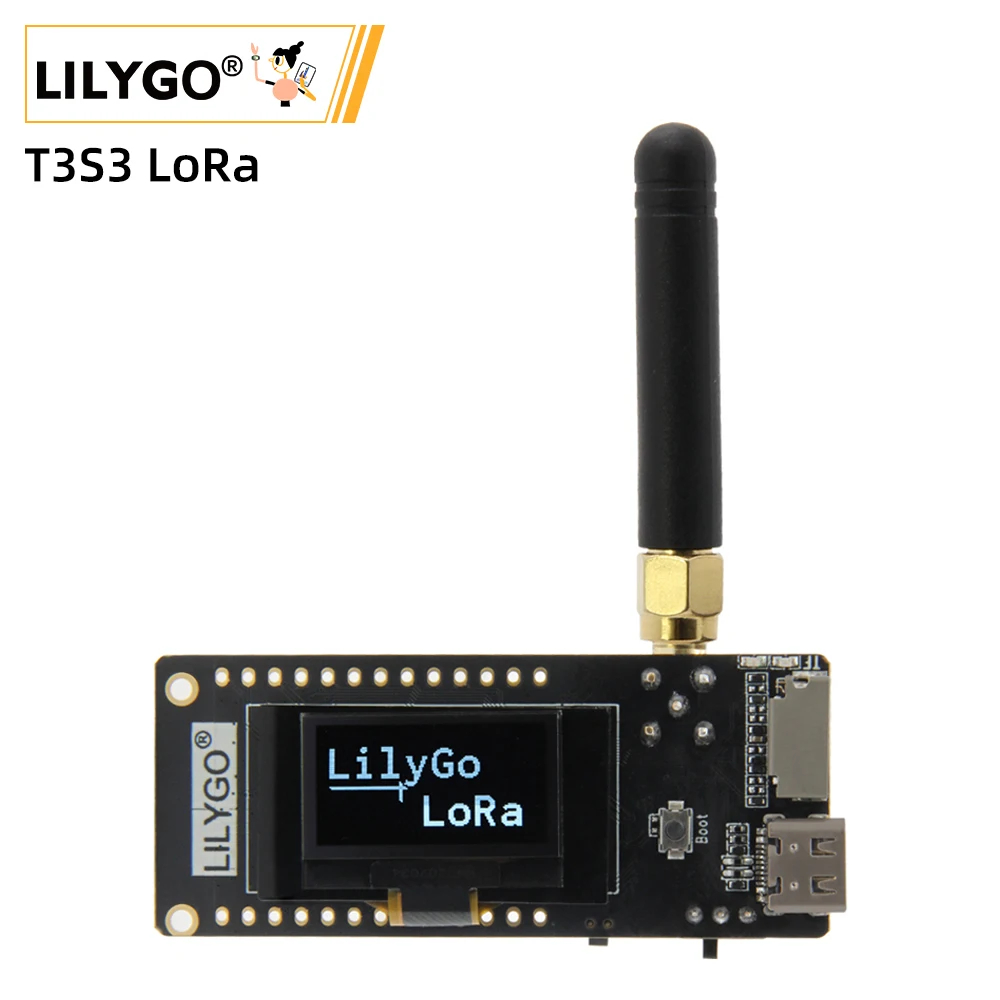 LILYGO® T3S3 V1.0 ESP32-S3 LoRa SX1280 2.4G Development Board WiFi Bluetooth Wireless Module 0.96 Inch OLED Display Type-C
