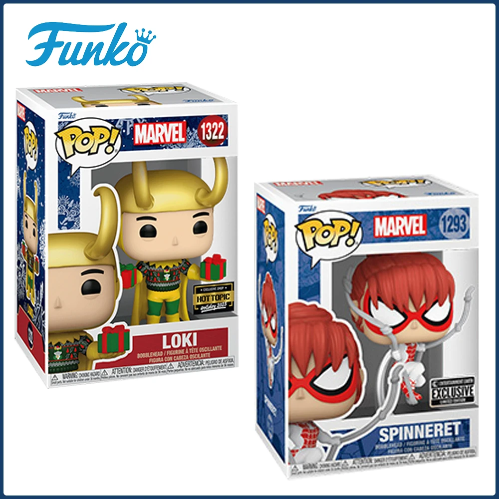 Funko POP Marvel фигурки Локи Человек-паук Халк