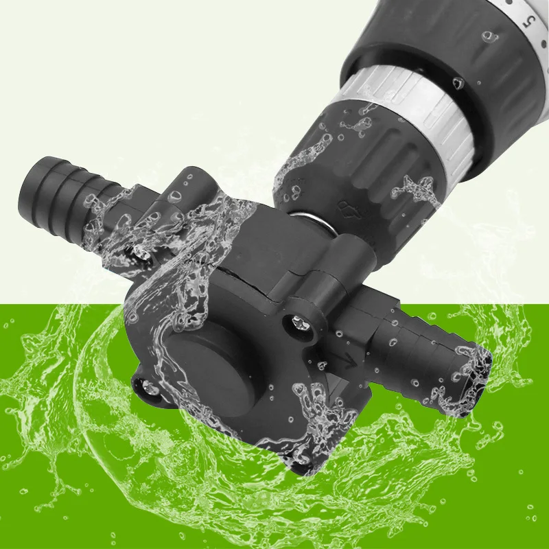 

Oil Fluid Water Pump Portable Electric Drill Pump Self Priming Liquid Transfer Water Pump Shank Home Garden Outdoor Tool