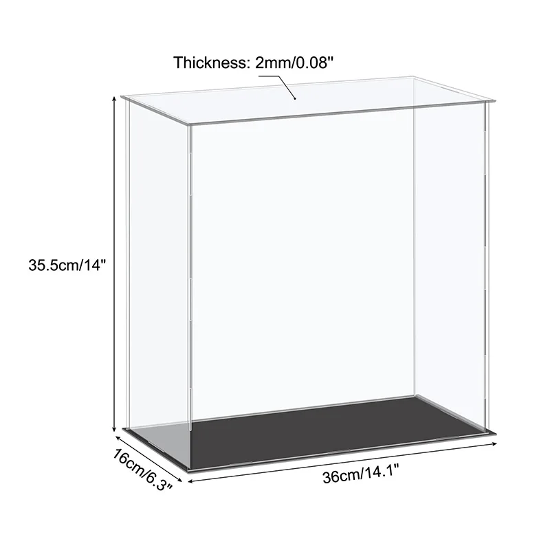 Акриловая прозрачная витрина для коллекций