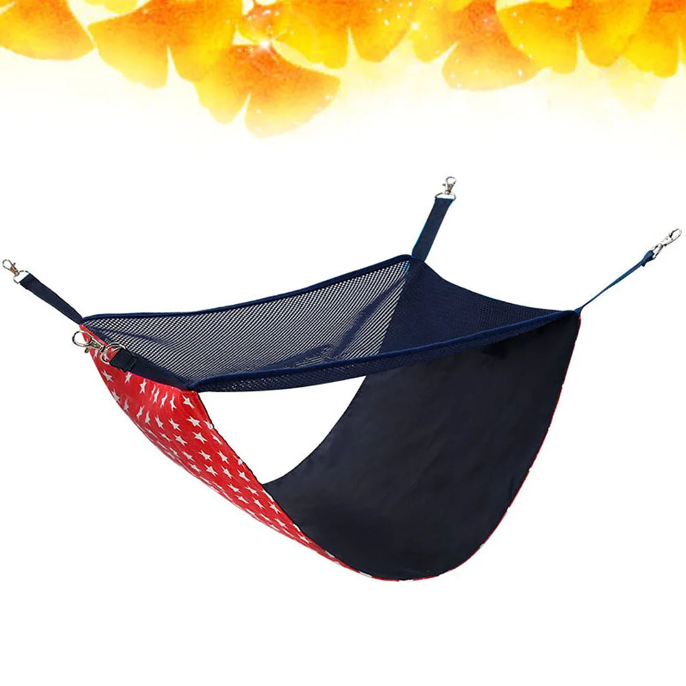 

Cat Bed Hanging Pet Hammock Cage Breathable Kitten Mesh Layer Double Swing Saving Space Window Basket Accesories