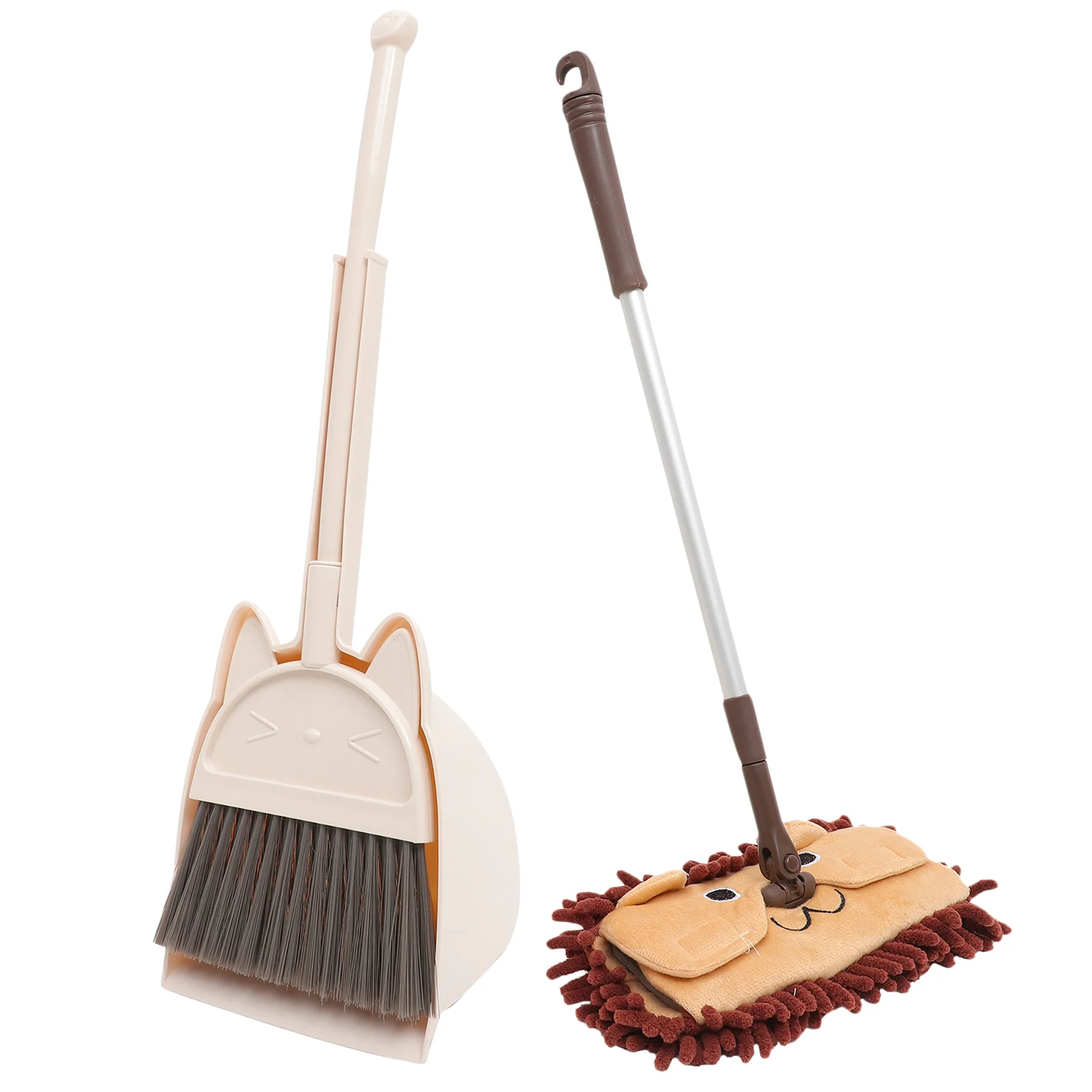 

1 Set of Kids Broom Children Mop Dustpan Home Sweeping Toys Kids Housework Cleaning Tools