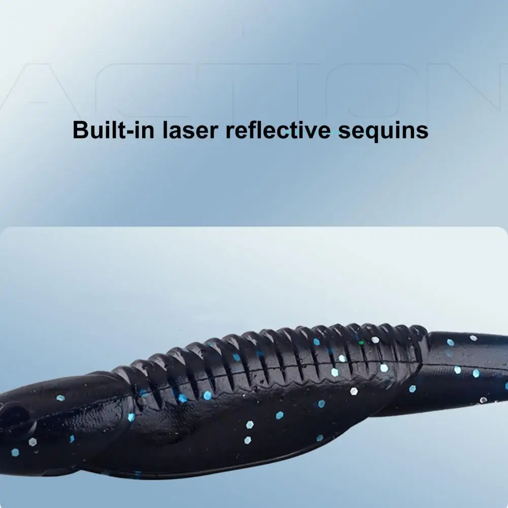 

Искусственная Мягкая приманка 10 шт., многоразовая Реалистичная Яркая Цветная плавающая приманка с Т-образным хвостом, искусственная Мягкая...