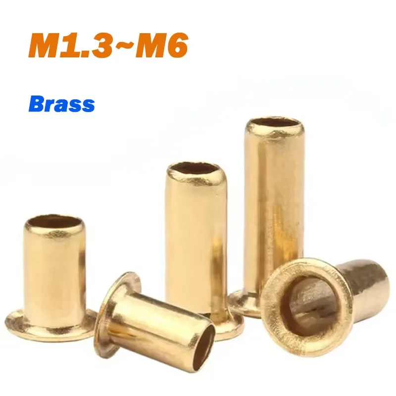 

Медные пустотелые трубчатые заклепки с ушками M1.3-M6