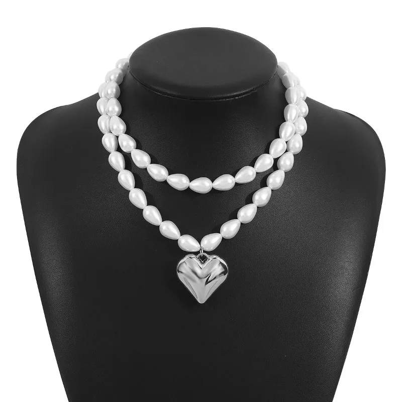 Ожерелья с жемчугом Draweye для женщин винтажные двухслойные модные ювелирные