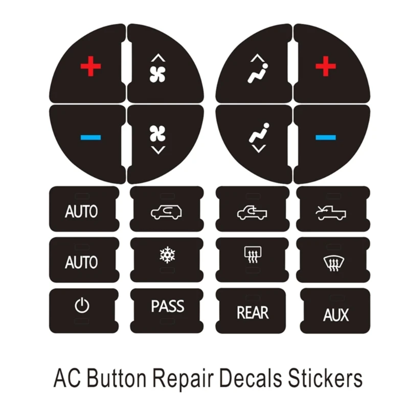 Наклейки на приборную панель автомобиля украшение кнопку климат-контроля