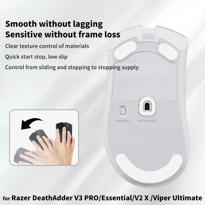 1 комплект коньки для мыши игровые подушечки ног наклейка Razer DeathAdder V3 PRO/Essential/V2