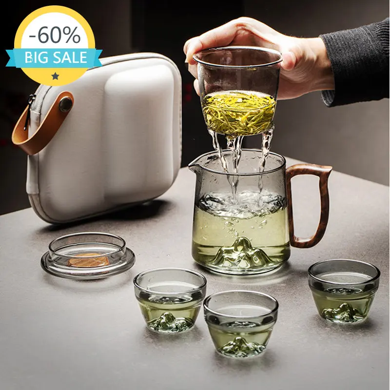 

Kung Fu Premium Tea Pot Set Teaware Tea Ceremony Vintage Tea Pot Set Puer Tea Luxury Chinese Style Juego De Te Tea Accessories