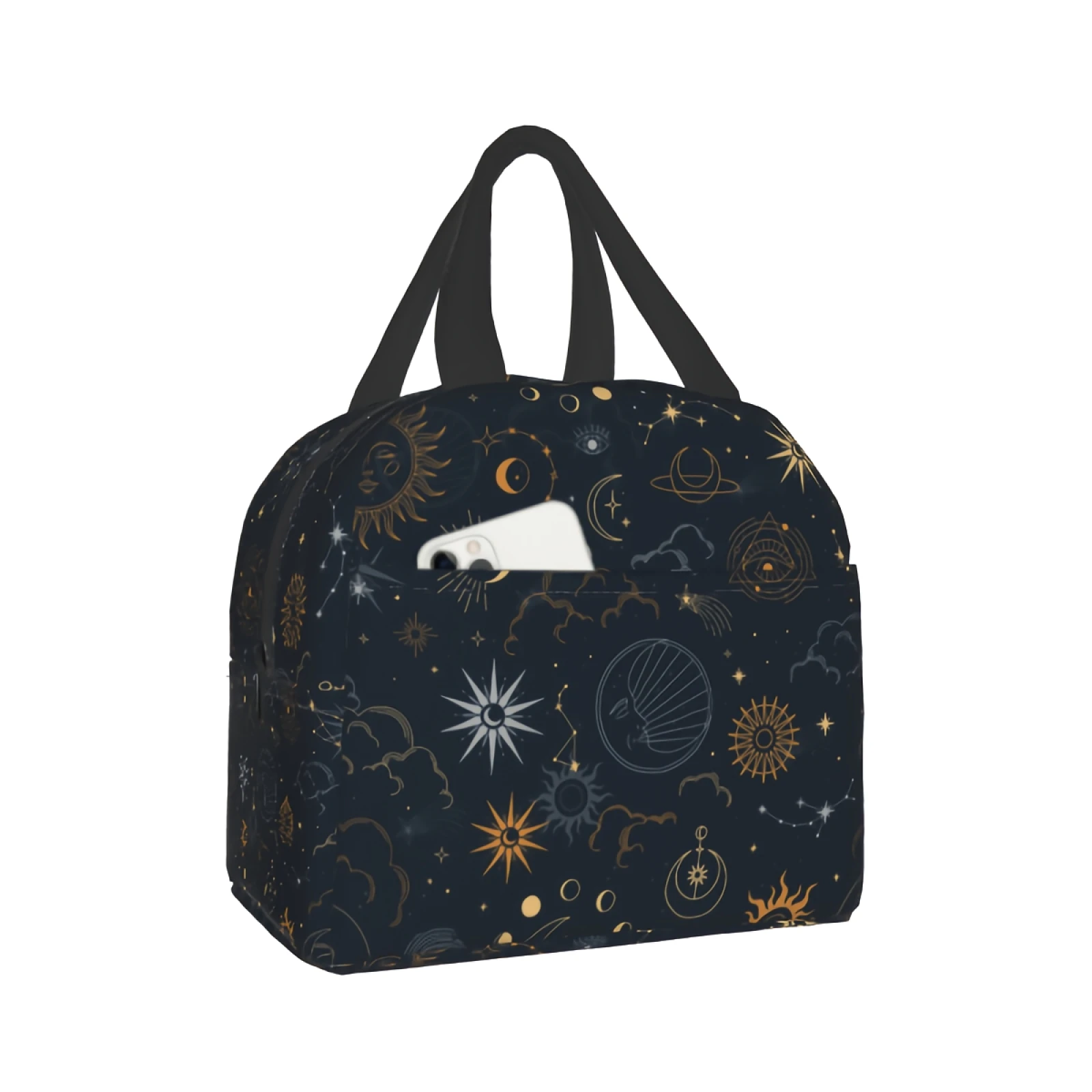 

Zodiac Lunch Bag Mysterious Cooler Bag Astrology Insulated Bag for Women Men Teen Girls Boys Office Work School Picnic Beach