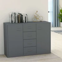 sideboards and buffets cabinet with storage modern home decor gray 34 6x11 8x25 6 chipboard