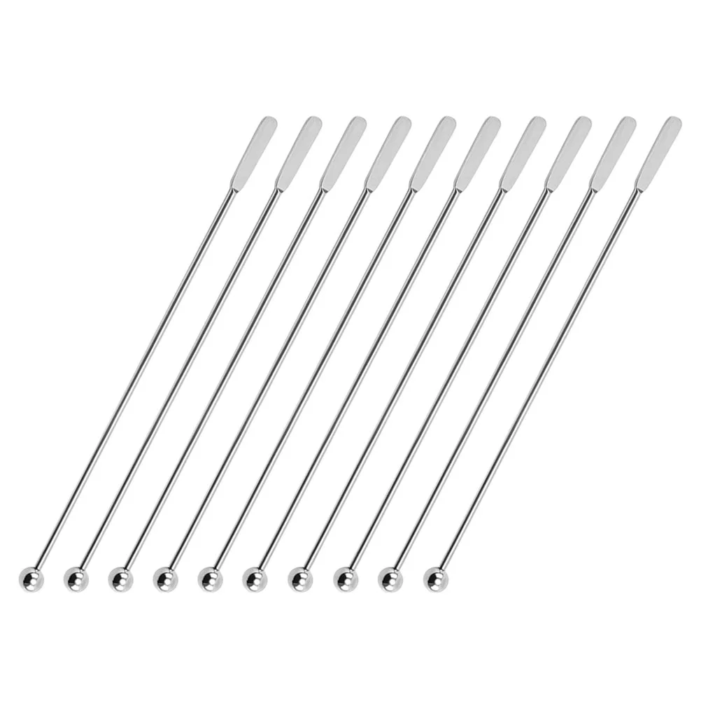 

Cocktail Stirring Stick Stirrers Sticks Mixing Spoon Coffee Beverage Swizzle Drink Stirrer Rod Stir Glass Picks Fruitbar Steel