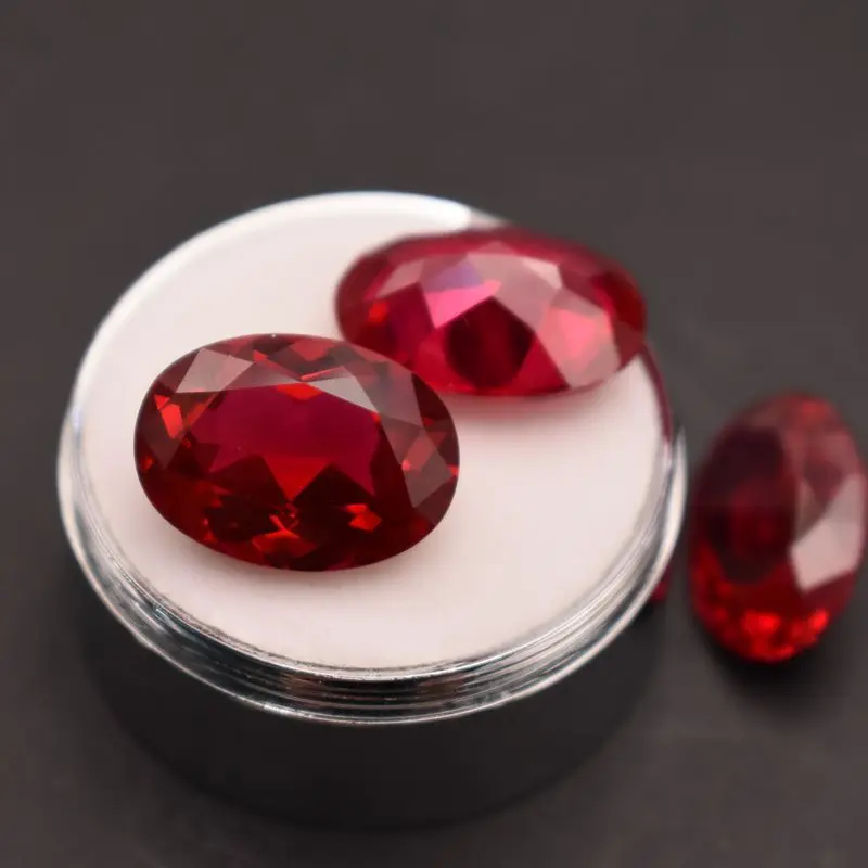 Фото Голубь в штучной упаковке, кроваво-красный рубин, выращенный в лаборатории рубин, свободные драгоценные камни, камни высшего качества для ювелирных аксессуаров и коллекций, драгоценные камни своими руками №5