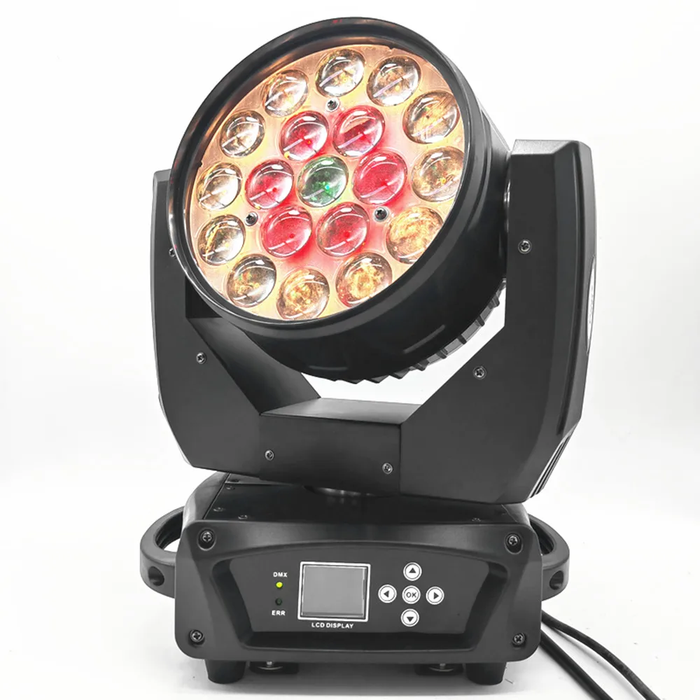 

New Upgrade LED Beam+Wash 19x15W RGBW Zoom Lighting DXM for DJ Disco Bar Party Stage Lighting Equipment