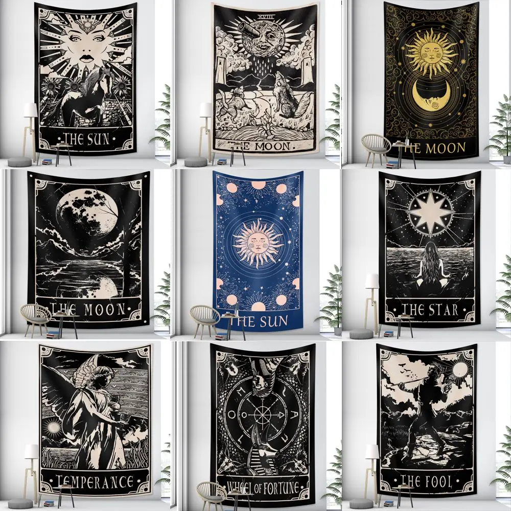 

Tarot brand new product Indian mandala tapestry witchcraft tapestry bohemian style decoration home decoration hippie mattress