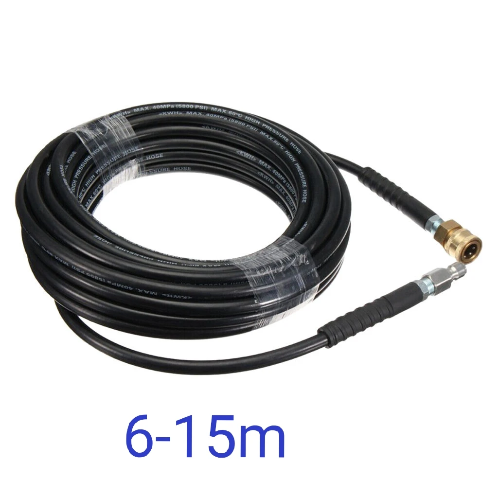 6/10/15 Meters 1/4" Quick Connect High Pressure Washer Extension Hose  Cleaning Extension Hose Accessories for Pressure Cleaner