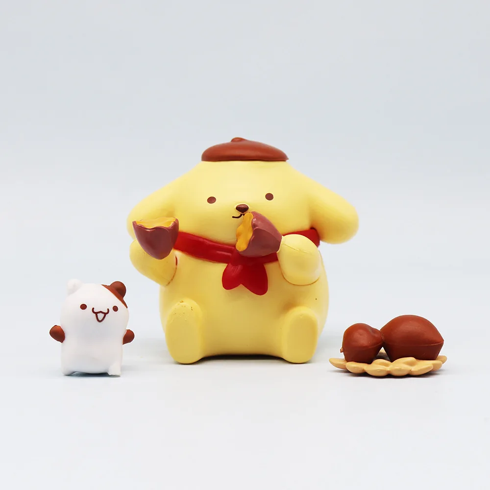Кукла Sanrio Pompompurin Оригинальная Милая Аниме-фигурка Модель Подарок На День