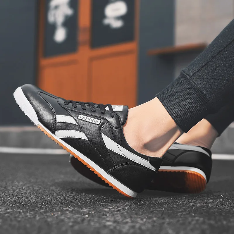 Fashion Mens Designer Sneakers Cheap Sports Shoes Light Flats Men Leather Sneakers Breathable Trail Running Shoes Men Trainers