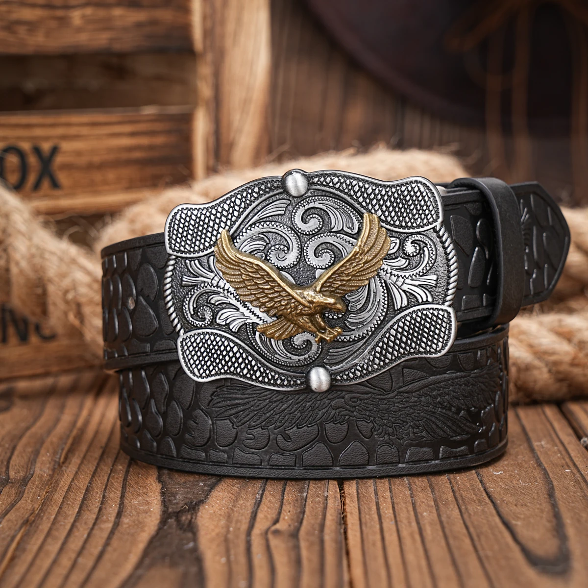 Ковбойский ремень из искусственной кожи