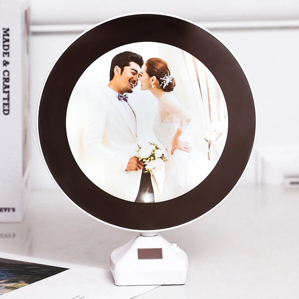 Светодиодная фоторамка для альбома круглая 7-дюймовая зеркало электронное
