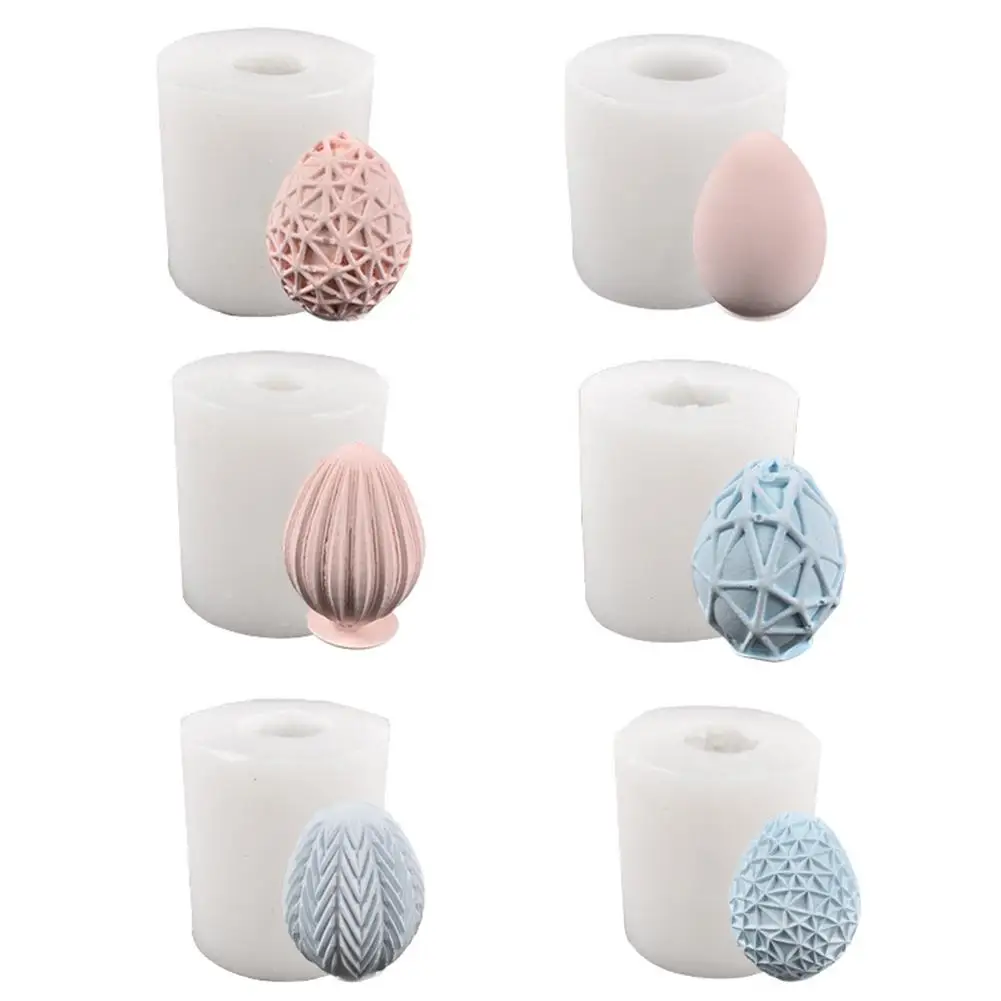 

Reusable Easter Eggs Silicone Mold Diy 3d Simulation Egg Candle Moulds For Easter Party Decoration