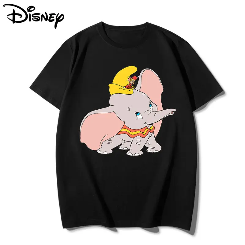 

Kawaii Dumbo Graphic Printed T Shirt Men Harajuku Disney Short Sleeve 100% Cotton Cartoon Summer Tees Tops Fashion Clothes