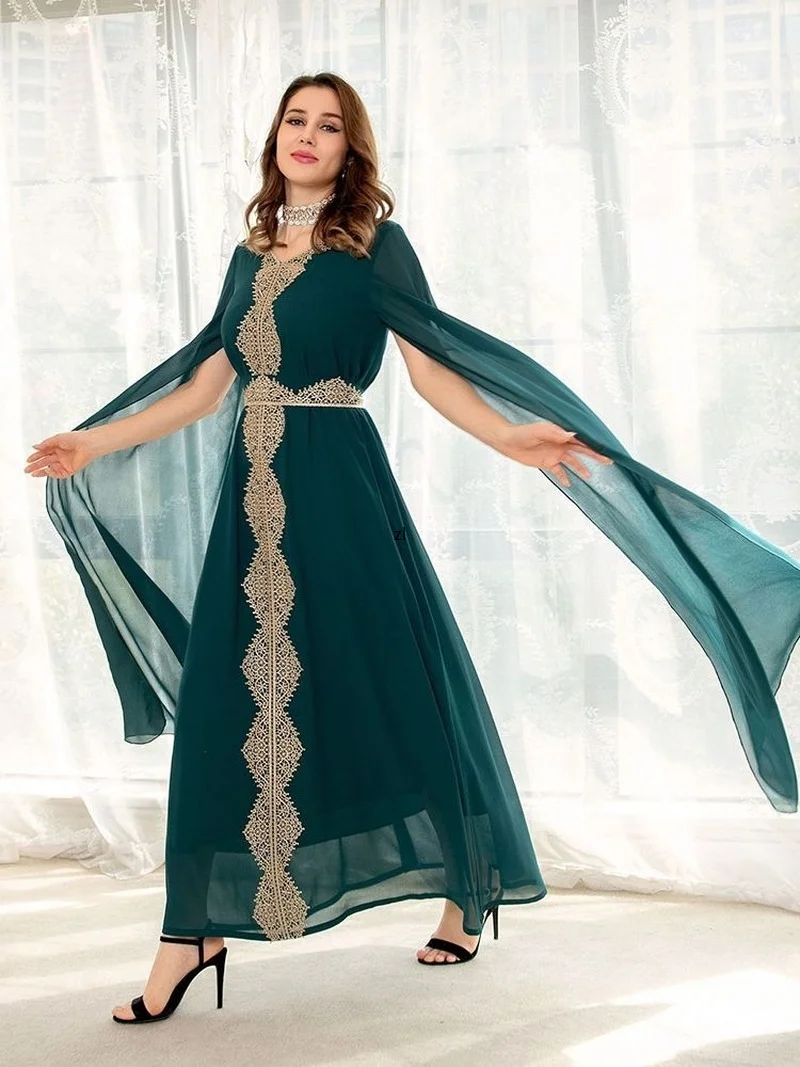 

Ramadan Eid Mubarak Abaya Dubai Turkey Islam Muslim Long Evening Dress Abayas For Women Robe De Soiree Musulmane Femme Caftan