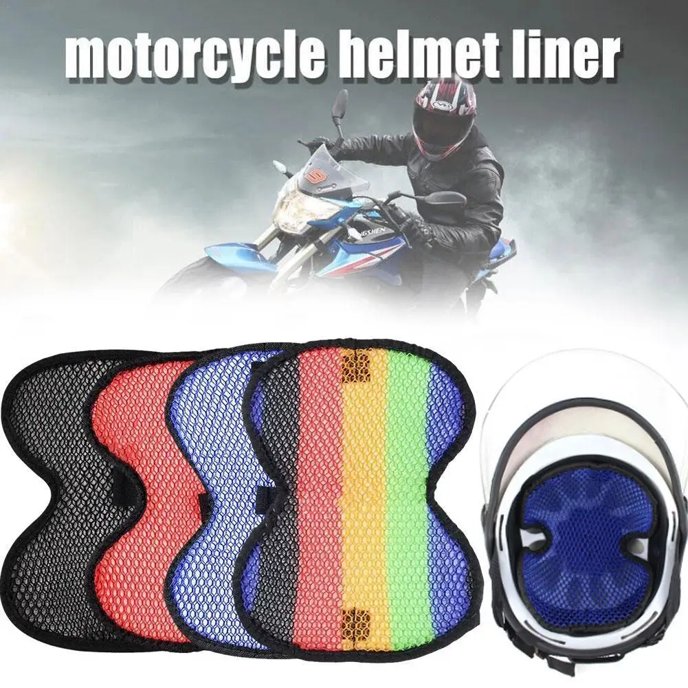 

1PCS Breathable Motorcycle Helmet Insert Liner Cap Cushion Lining Sweat Insulation Pad Quick-drying Pad Helmet Wicking M2S0