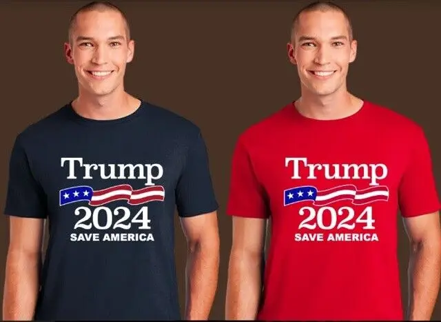 

Save America Trump 2024 Election Rally Supporter T-Shirt 100% Cotton O-Neck Summer Short Sleeve Casual Mens T-shirt Size S-3XL