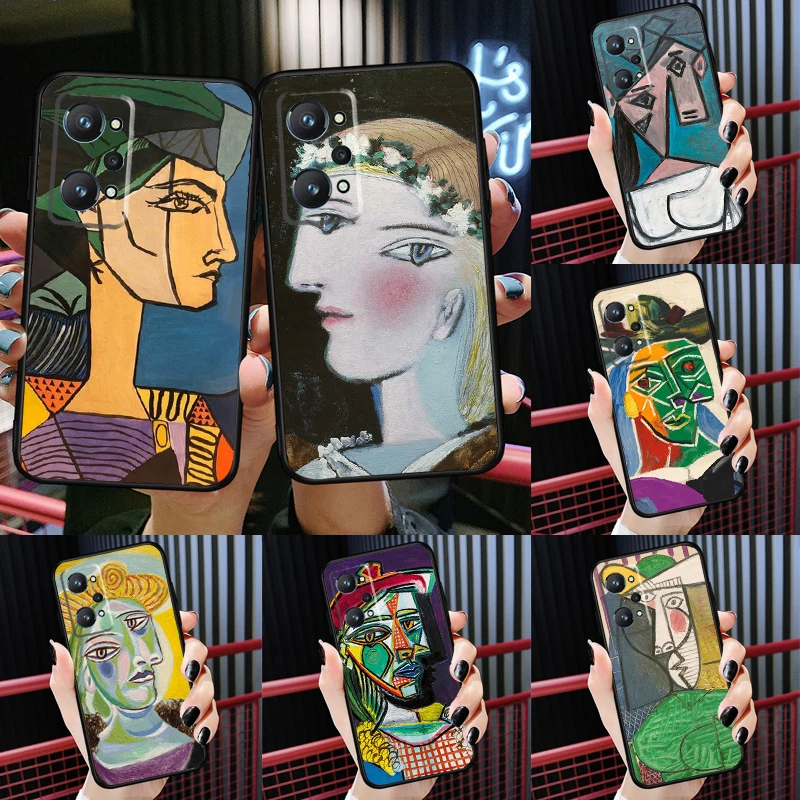 

Picasso Abstract Art Painting For OnePlus 10 Pro 9 Pro Nord2 8T 9R Phone Case For Realme GT Neo 2 3 8 9 Pro Plus 8i 9i