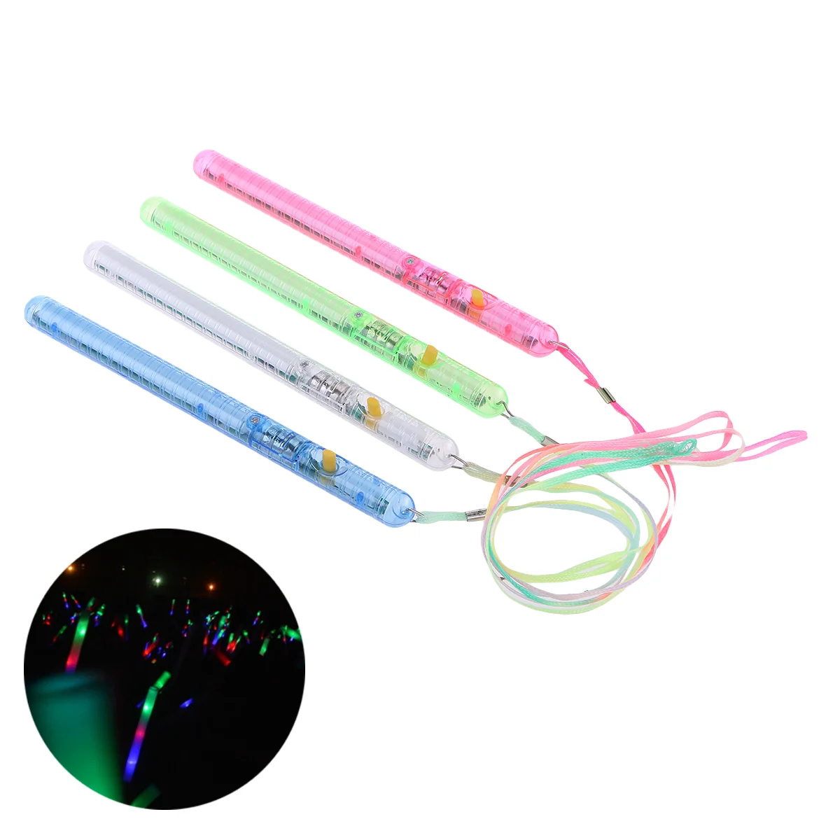 

Light Up Multi Color LED Foam Stick Wands Rally Rave Cheer Batons Party Flashing Glow Stick Light Sticks Sale Hot