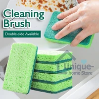 12pc dishwashing sponge kitchen household double sided cleaning scouring pad bowl pot cleaning supplies