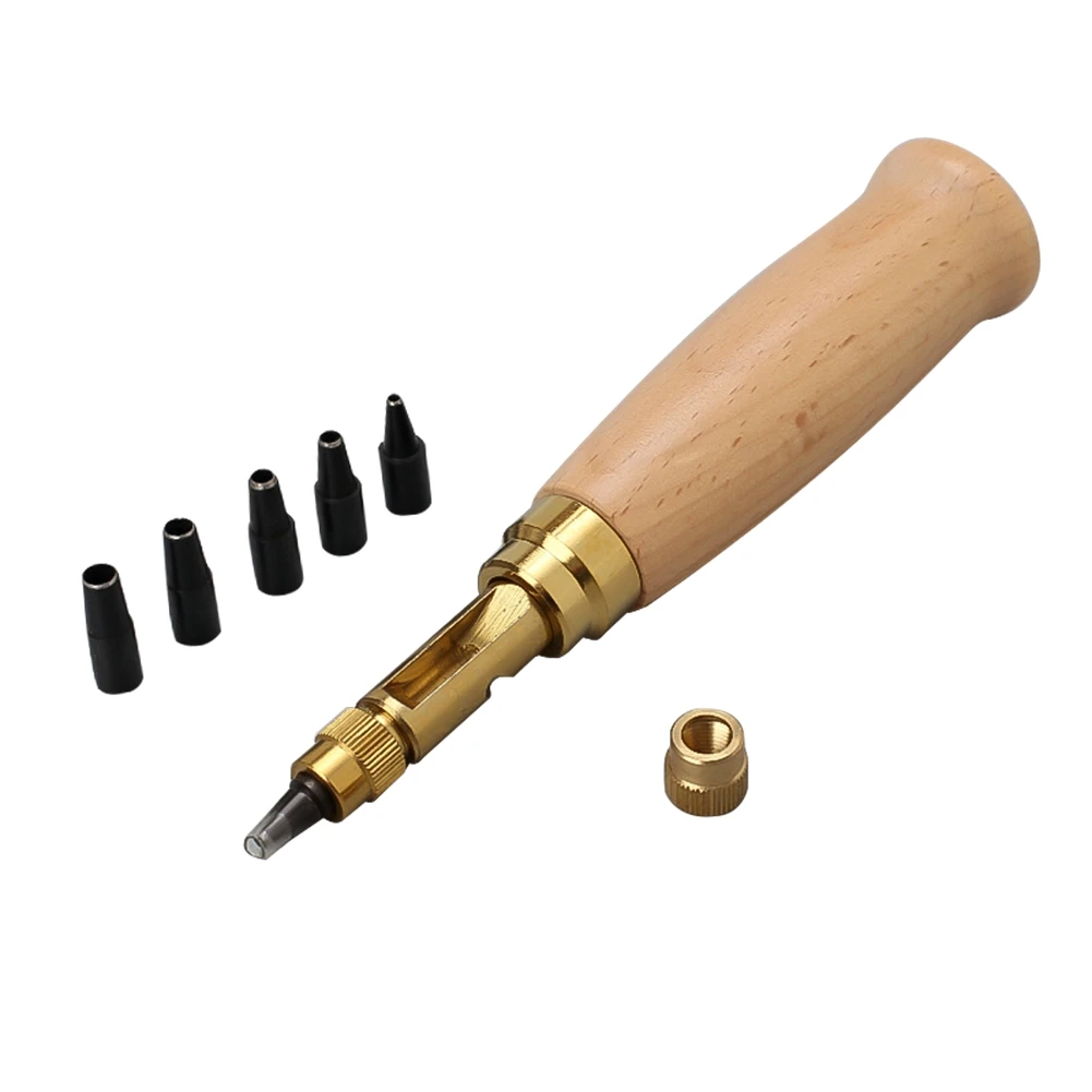 

Automatic Belts Punch Replaceable Mute Rotary Punching Punchers Leather Punch Watch Craft Tool Hole Punch Screw Drill Tip Die