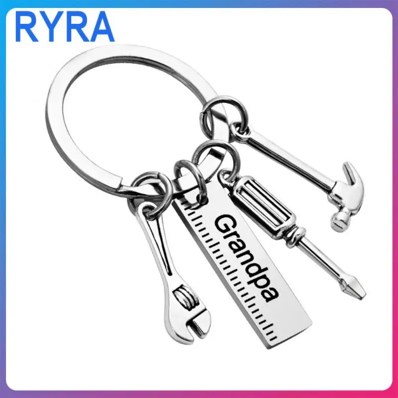 

Keychain With Ruler Hammer Wrench Screwdriver Gifts For Dad And Grandpa, Father’s Day Gifts From Daughter And Son