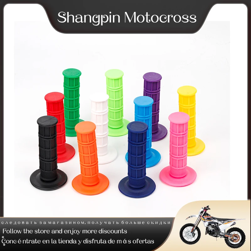 

7/8'' 22mm Universal Colorful Handle Grip Fit To Motorcycle Dirt Pit Bike Rubber Handlebar Grip Free Shipping