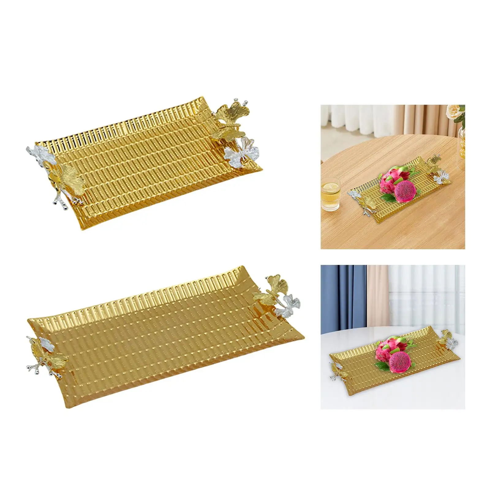 Металлический поднос для фруктов еды Golde многофункциональное антикварное