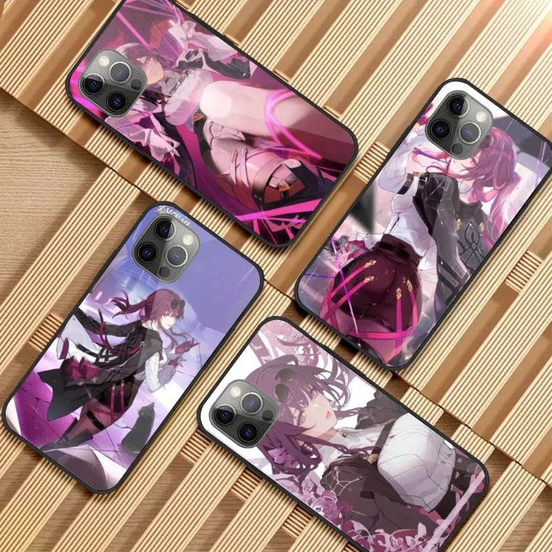 Чехол Honkai для сотового телефона с изображением звезды рельса Кафка iPhone 15 14 13 12 11 XS